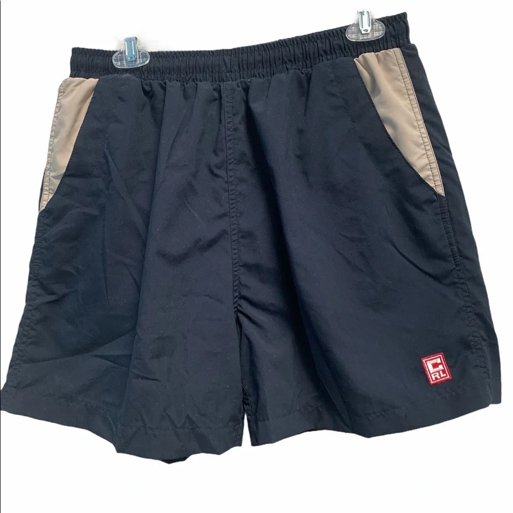Ralph Lauren Chaps Blue & Tan Swim Shorts size Large